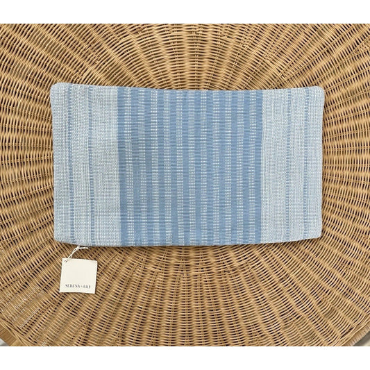Zuma Outdoor Pillow Cover (12”x21”)-Hydrangea Blue - The Home Decor Outlet