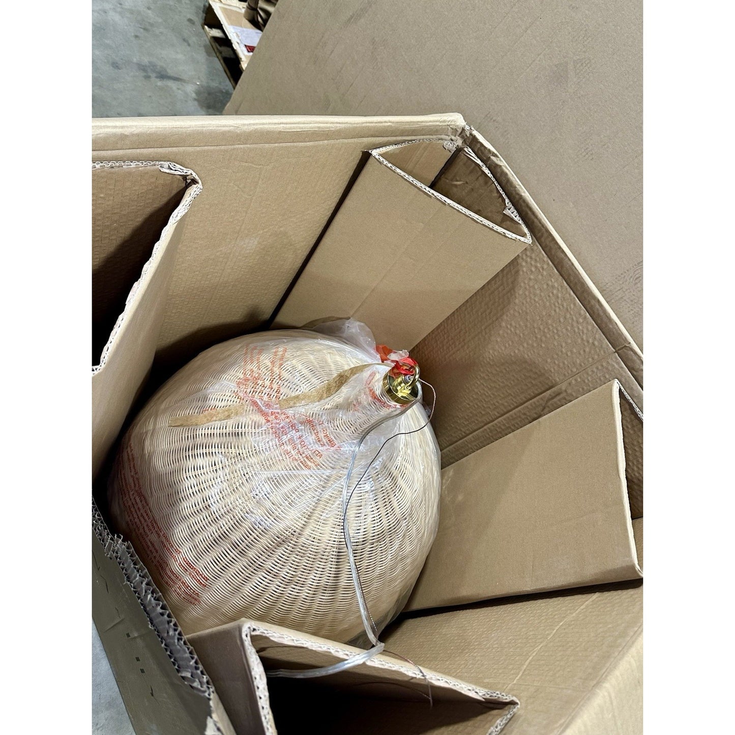 Wyecreek Large Rattan Bell Pendant-Natural