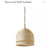 Wyecreek Large Rattan Bell Pendant-Natural