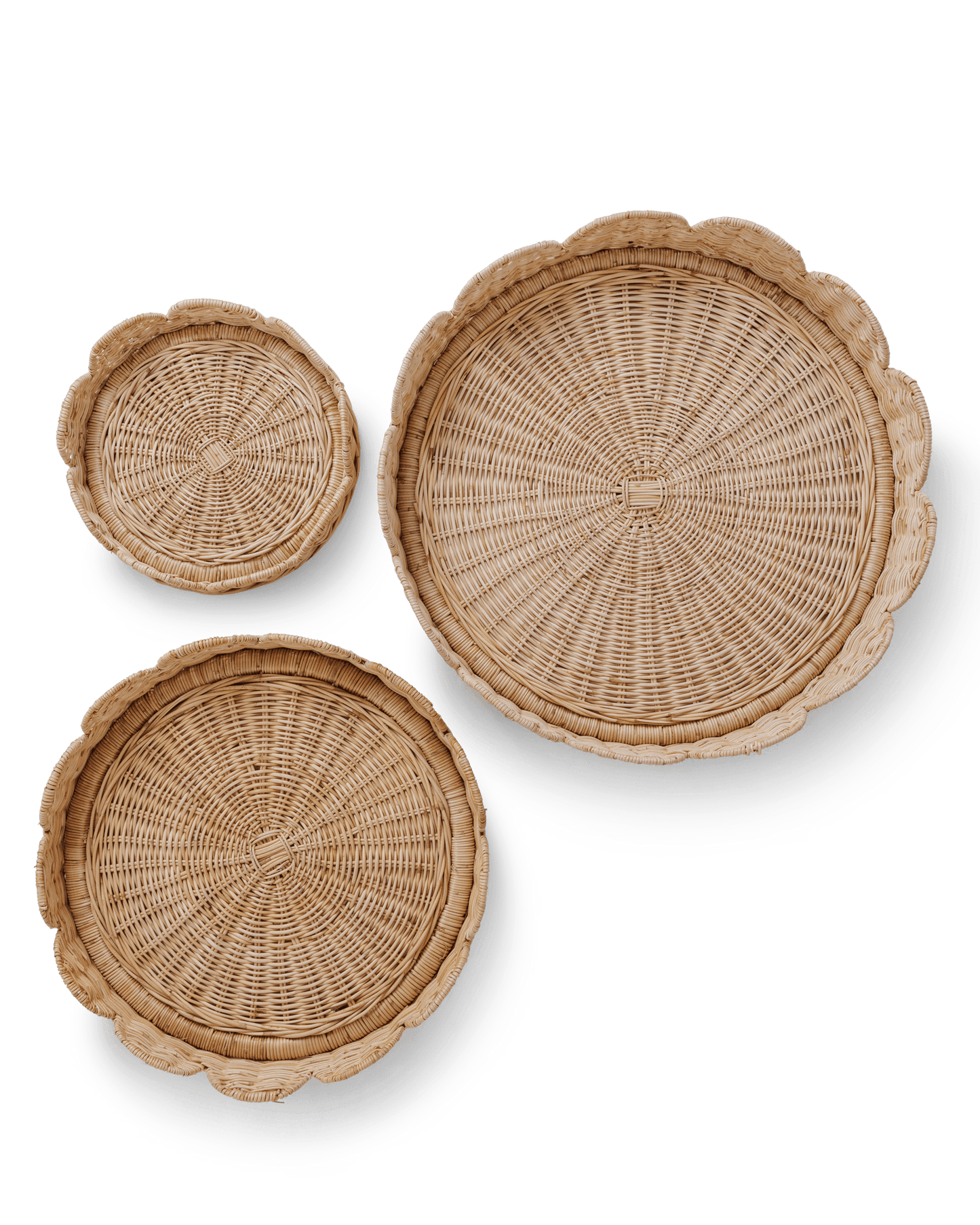 Round Wicker Tray