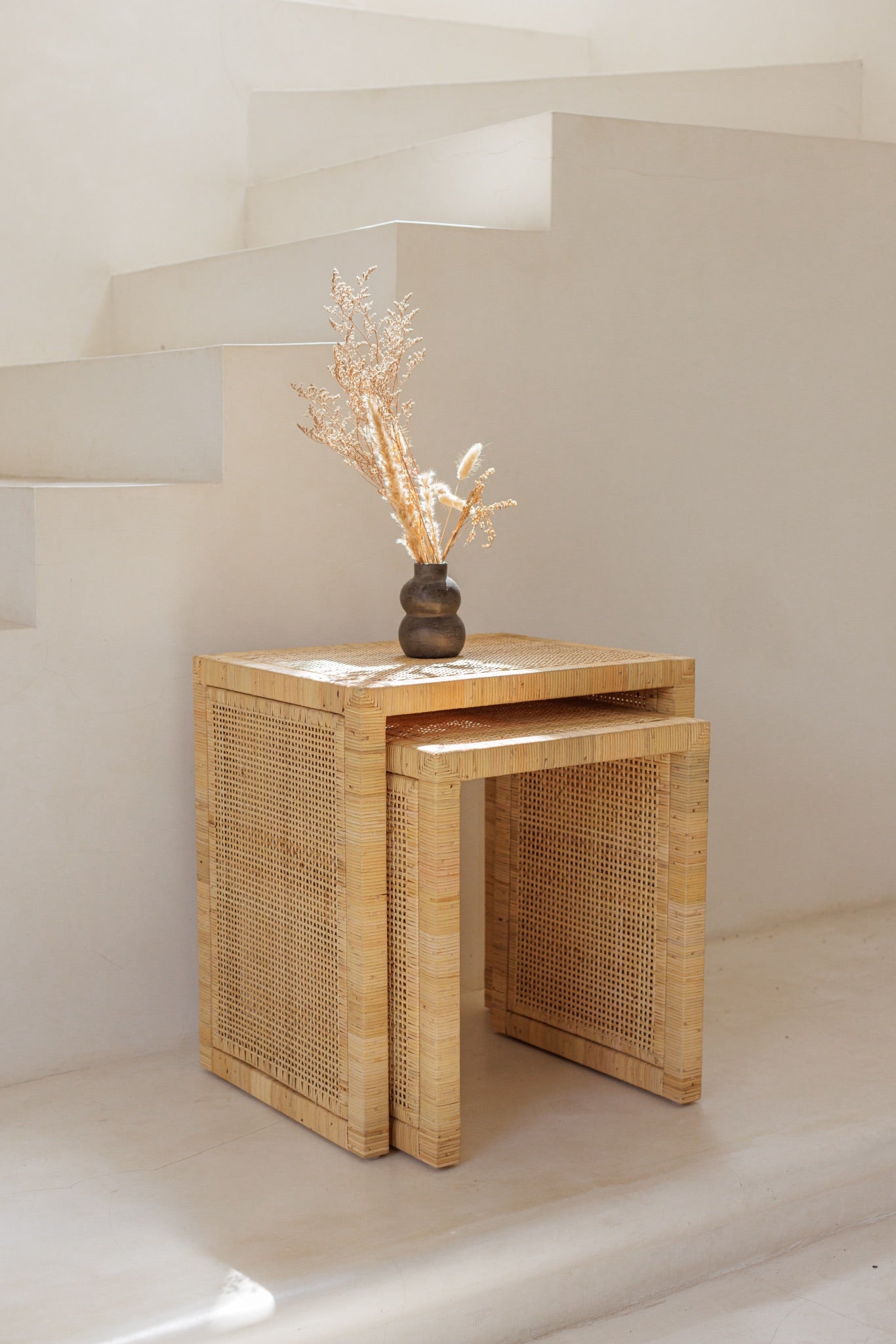 Bali Nesting Tables - Natural - Zaara's Market