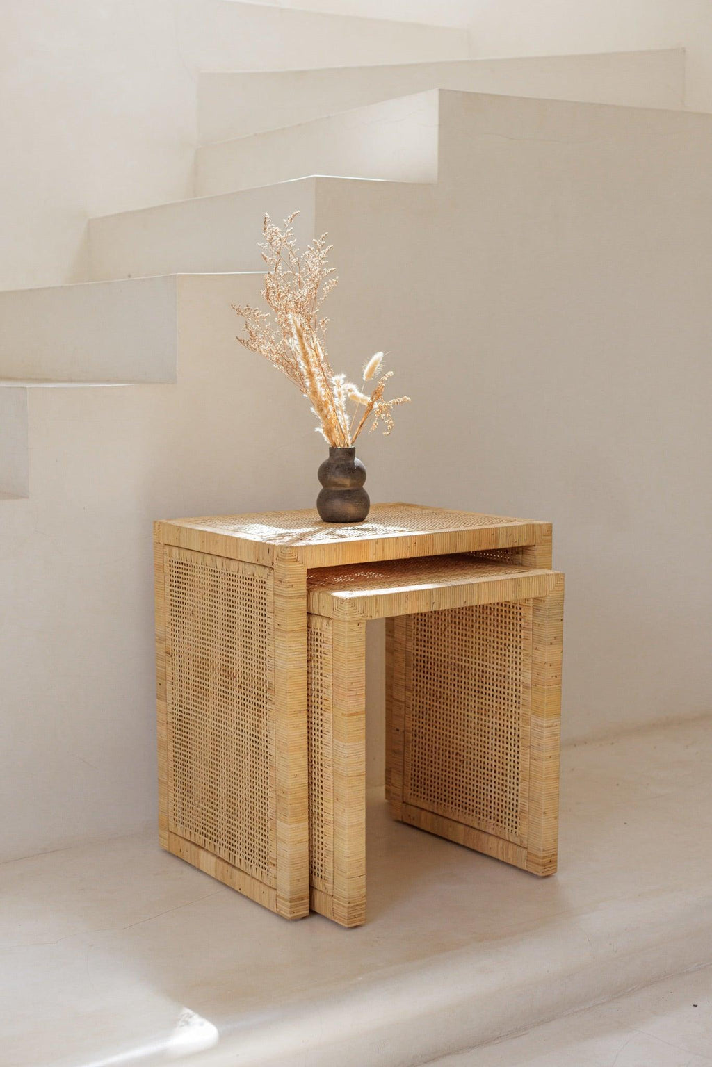 Bali Rattan Nesting Table - The Home Decor Outlet