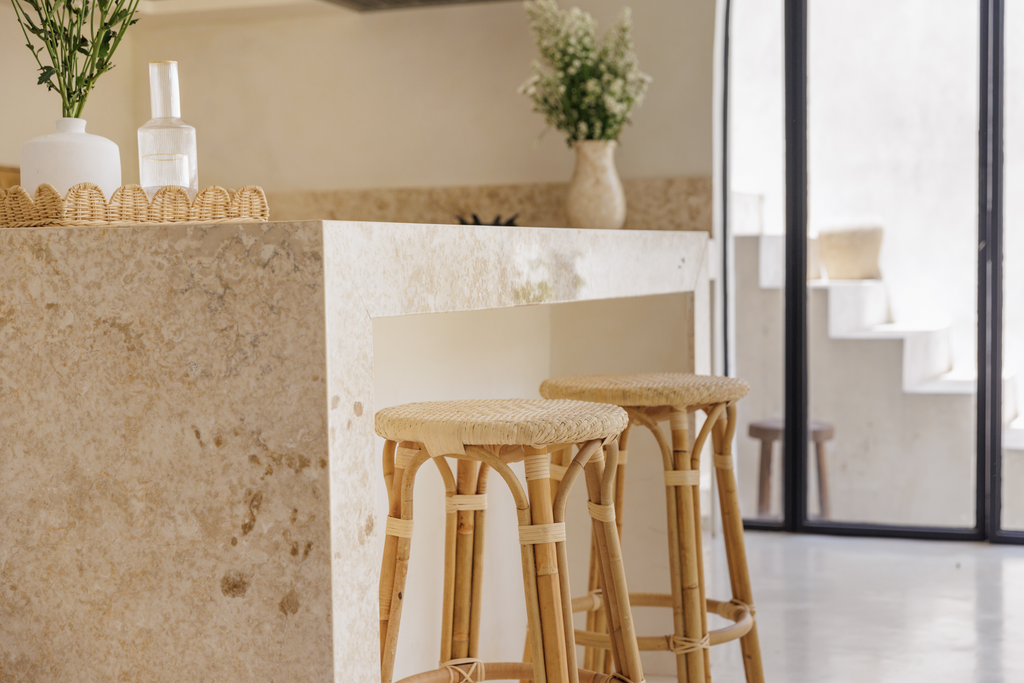 Bistro Backless Counter Stool - Raw Natural - The Home Decor Outlet