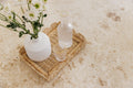 Scallop Rattan Rectangular Tray - The Home Decor Outlet
