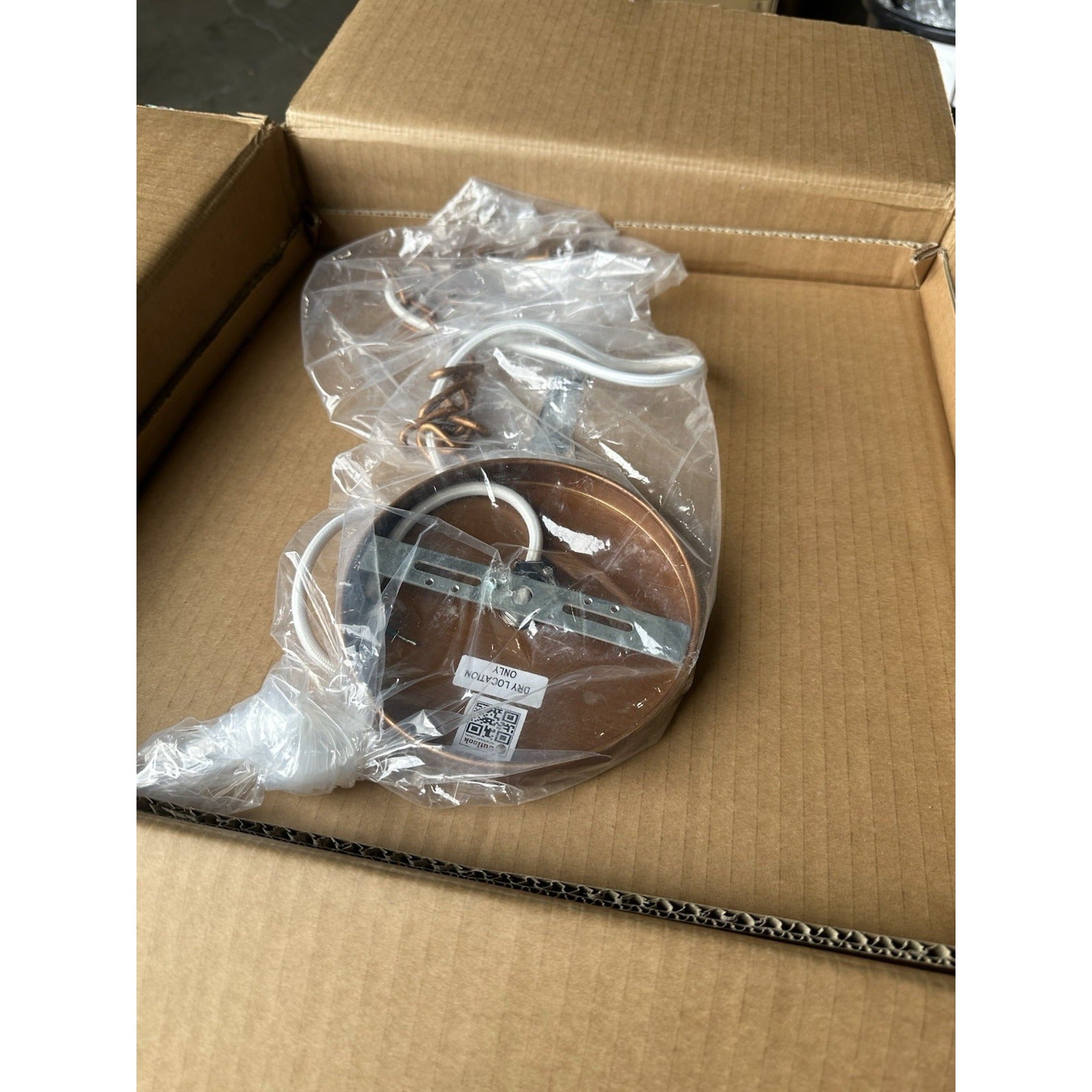 Santa Barbara Rattan Taper Small Pendant (17” DIAM)-Natural Brown