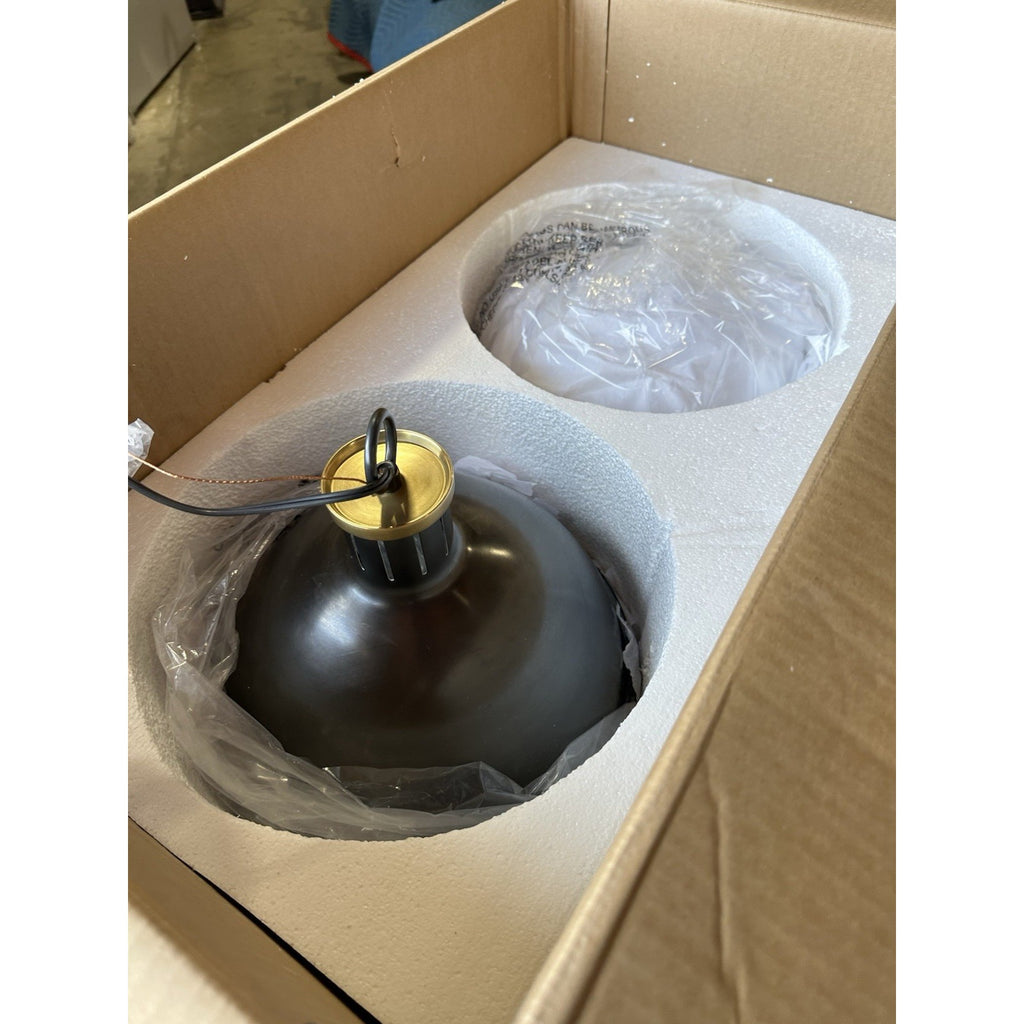 Visual Comfort Hicks Large Pendant (Bronze & Antique Brass) TOB 5063BZ/HAB-WG