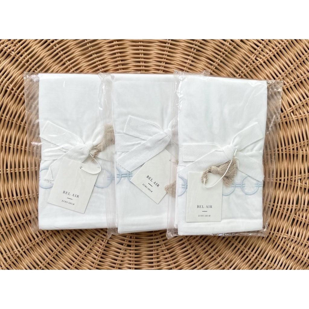 Bel Air Euro Pillow Sham-Sky Blue - The Home Decor Outlet