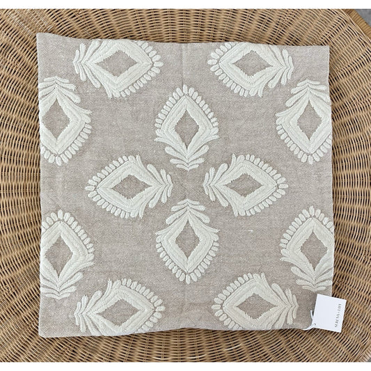 Leighton Pillow Cover (24” SQ)-Doe Beige - The Home Decor Outlet