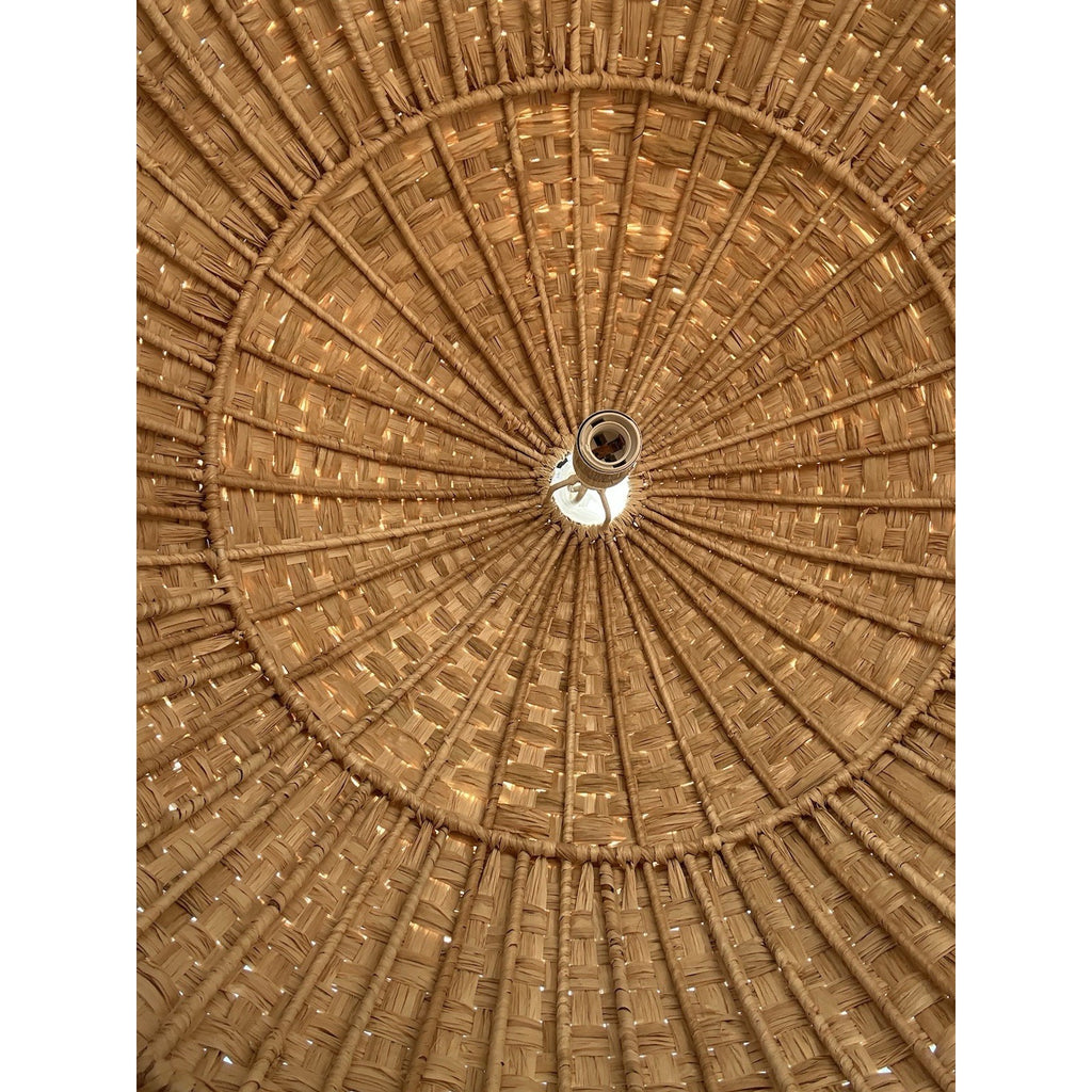 Palma Raffia Pendant-Natural - The Home Decor Outlet