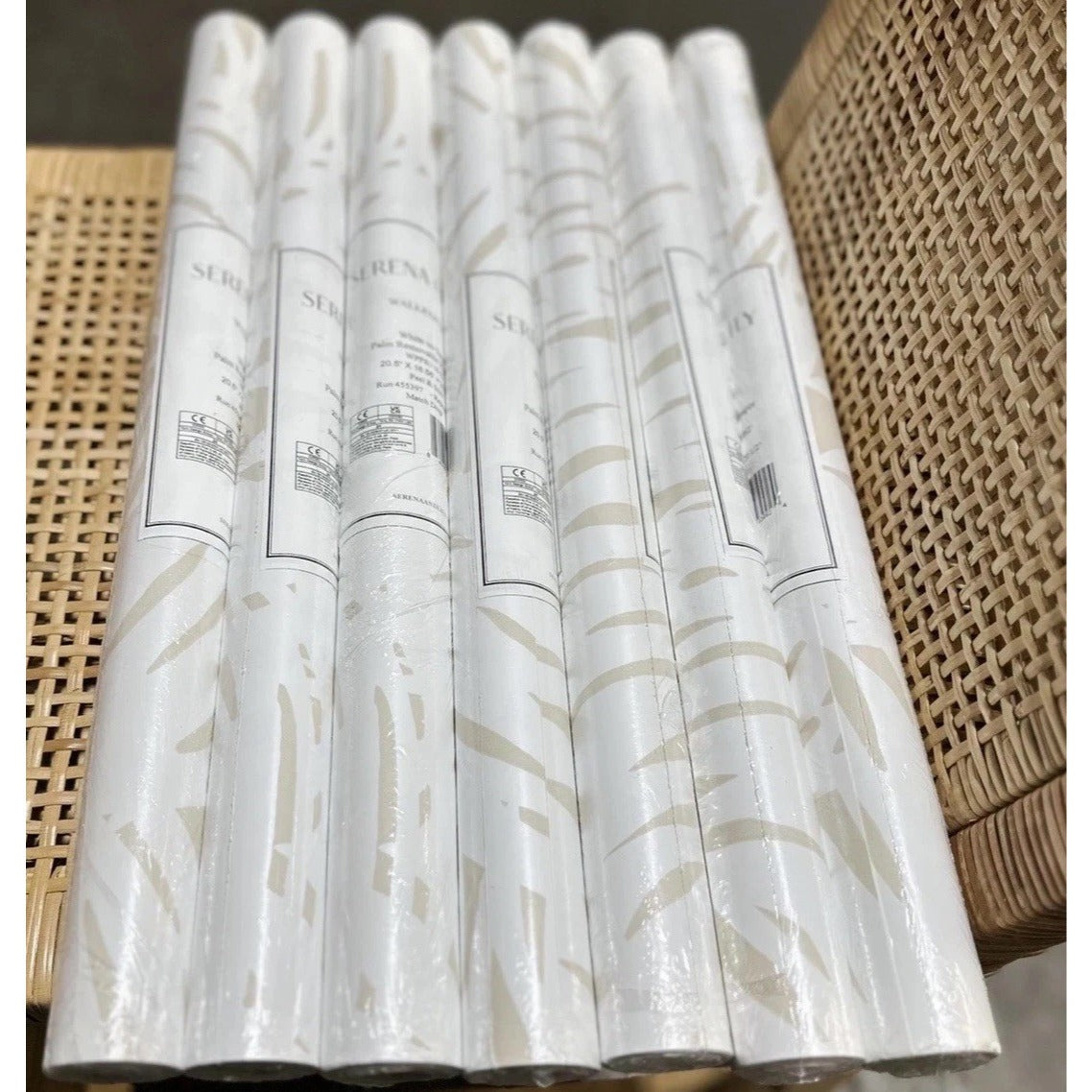Palm Removable Wallpaper-Sand Beige