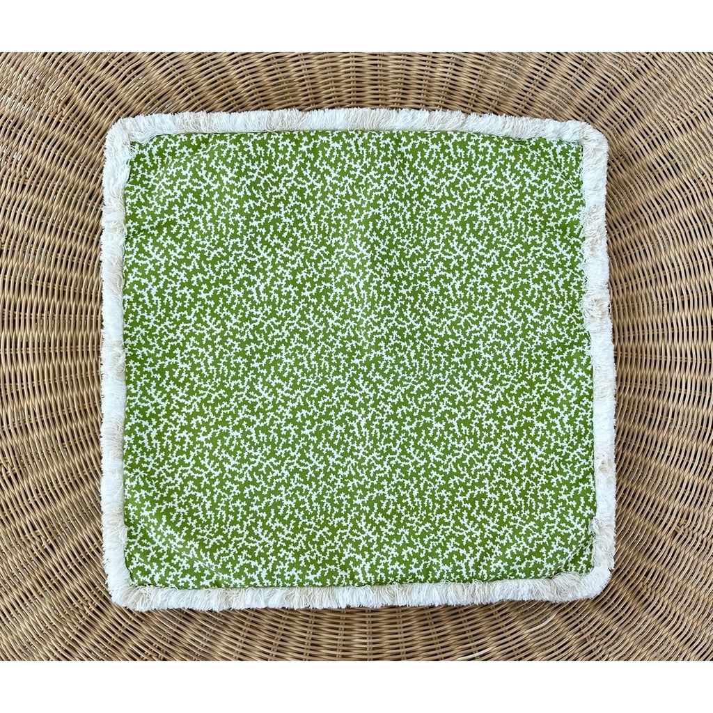 Reef Outdoor Pillow Cover (20” SQ)-Grass Green - The Home Decor Outlet