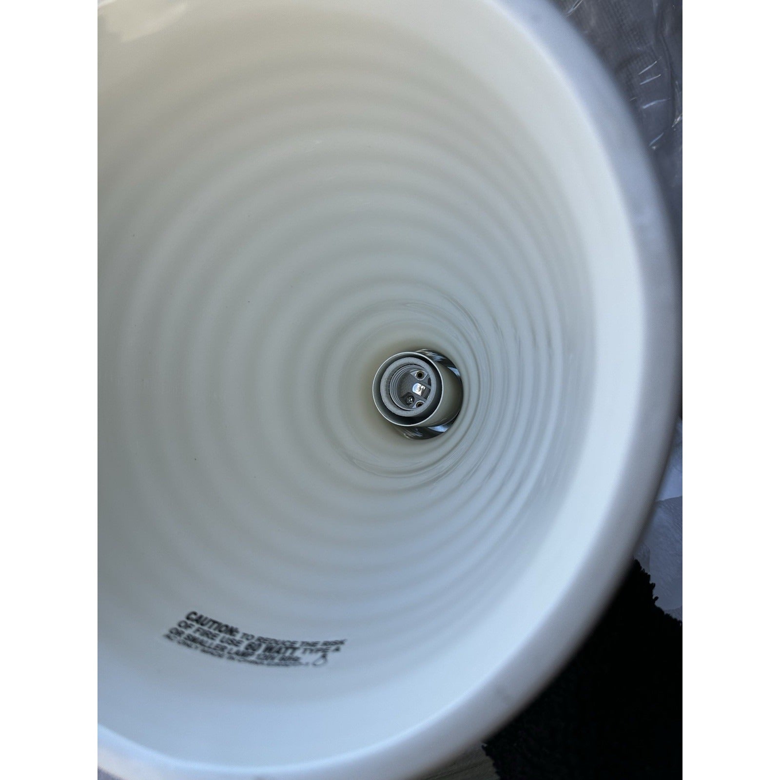 Everly Coastal Ceramic Small Pendant-White Beige