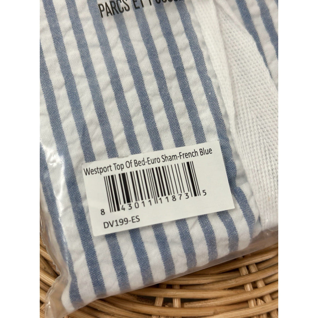 Westport Euro Pillow Sham-French Blue - The Home Decor Outlet