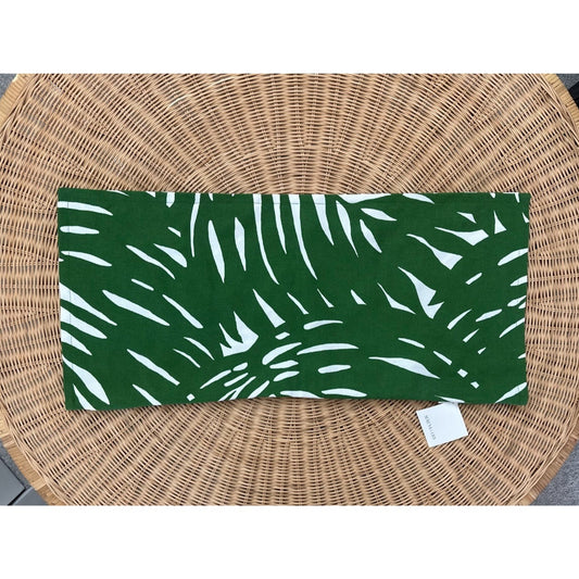 Palm Pillow Cover (14”x30”)-Green
