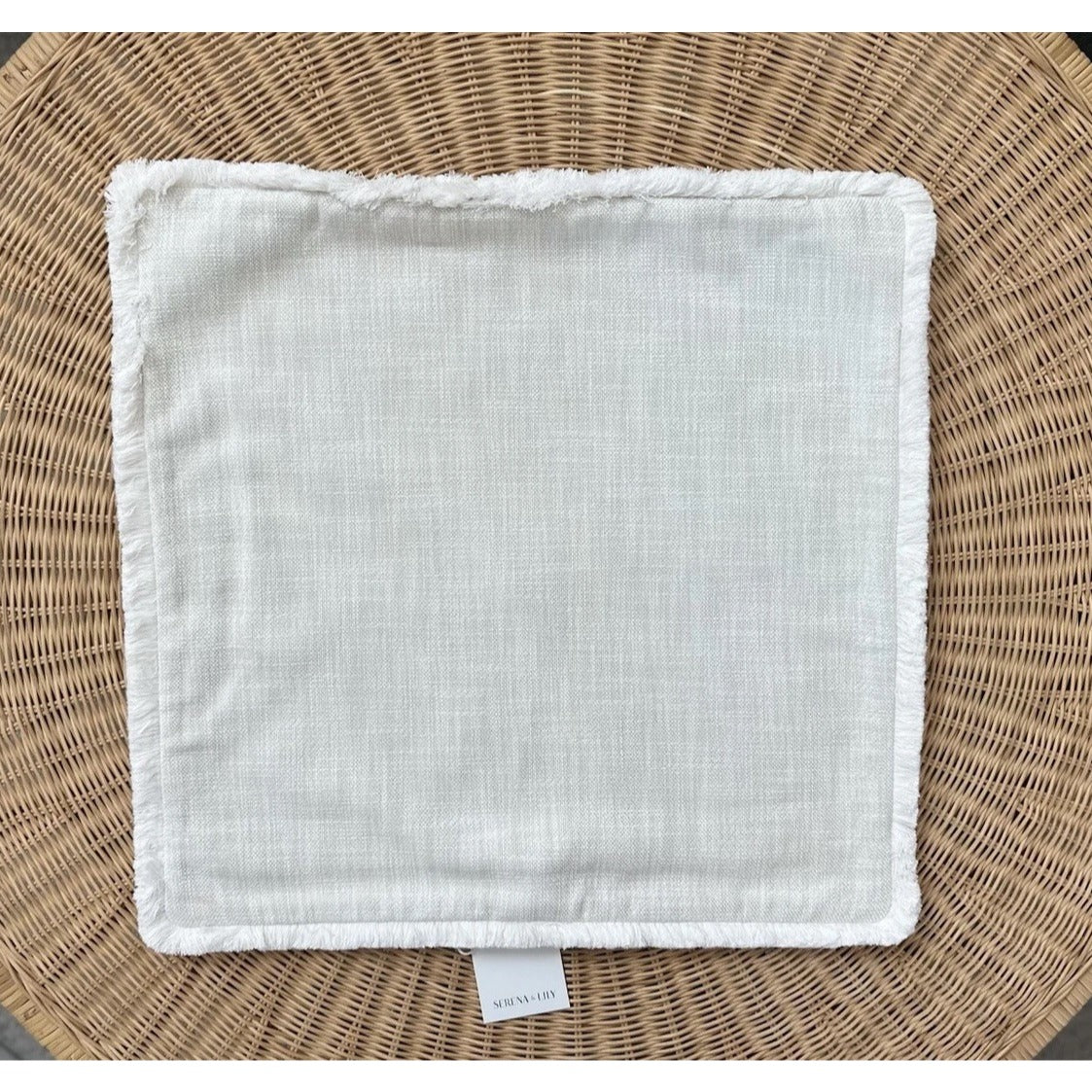 Perennials Ridgewater Outdoor Pillow Cover (22” SQ)Chalk Beige