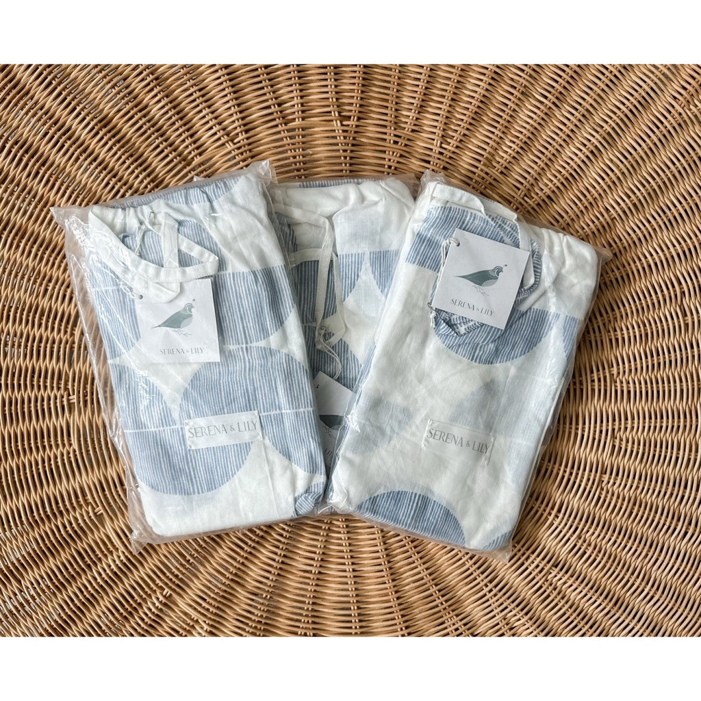Seaport Euro Pillow Sham-Harbor Blue/White