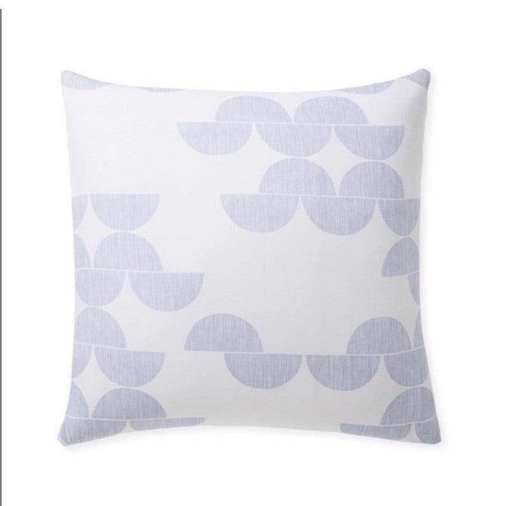 Seaport Euro Pillow Sham-Harbor Blue/White