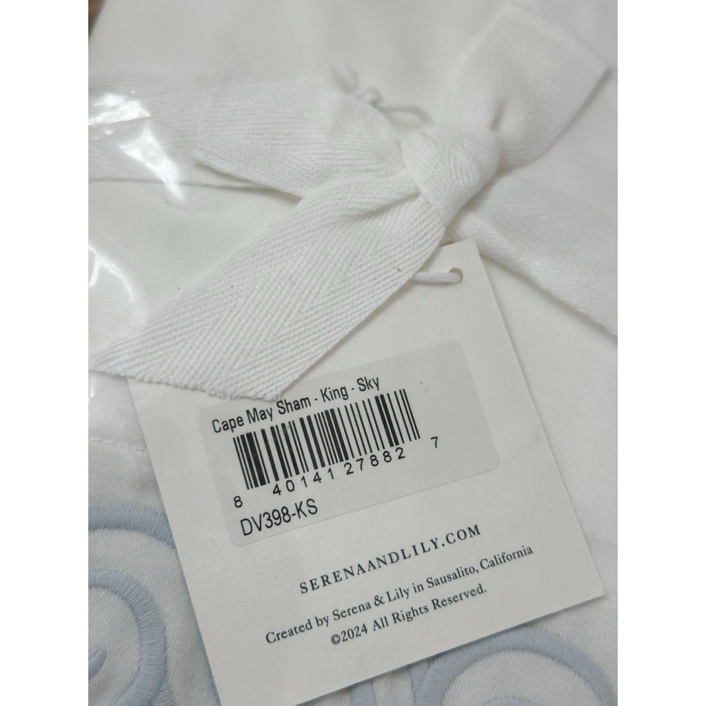 Cape May Sateen King Pillow Sham-Sky Blue - The Home Decor Outlet
