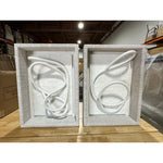 PALECEK Fiona Rattan Tangle & Loop Wall Art Decor (Set of 2)-White