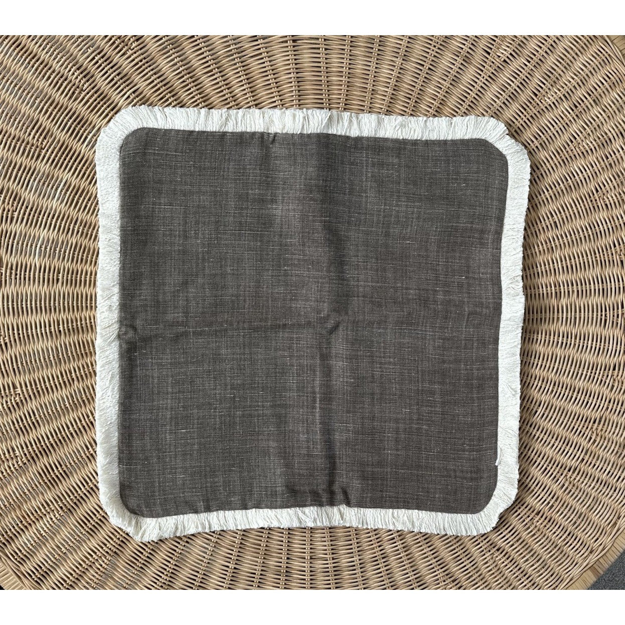 Bowden Pillow Cover (20” SQ)-Earth Brown - The Home Decor Outlet