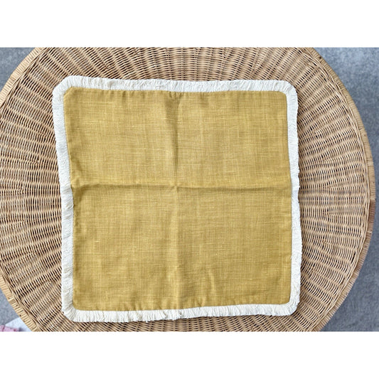 Bowden Pillow Cover (24” SQ)-Yarrow Yellow