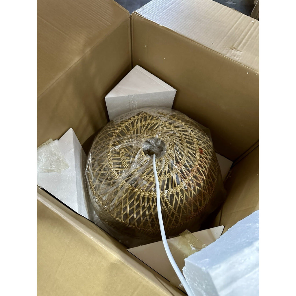 Summerland Outdoor Round Pendant (20” DIAM)-Light Dune Brown
