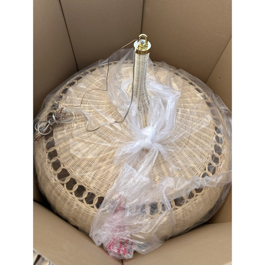Wyecreek Gourd Rattan Pendant-Natural