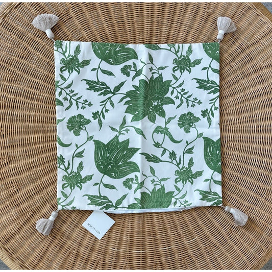 Deauville Pillow Cover (20” SQ)-Moss Green - The Home Decor Outlet