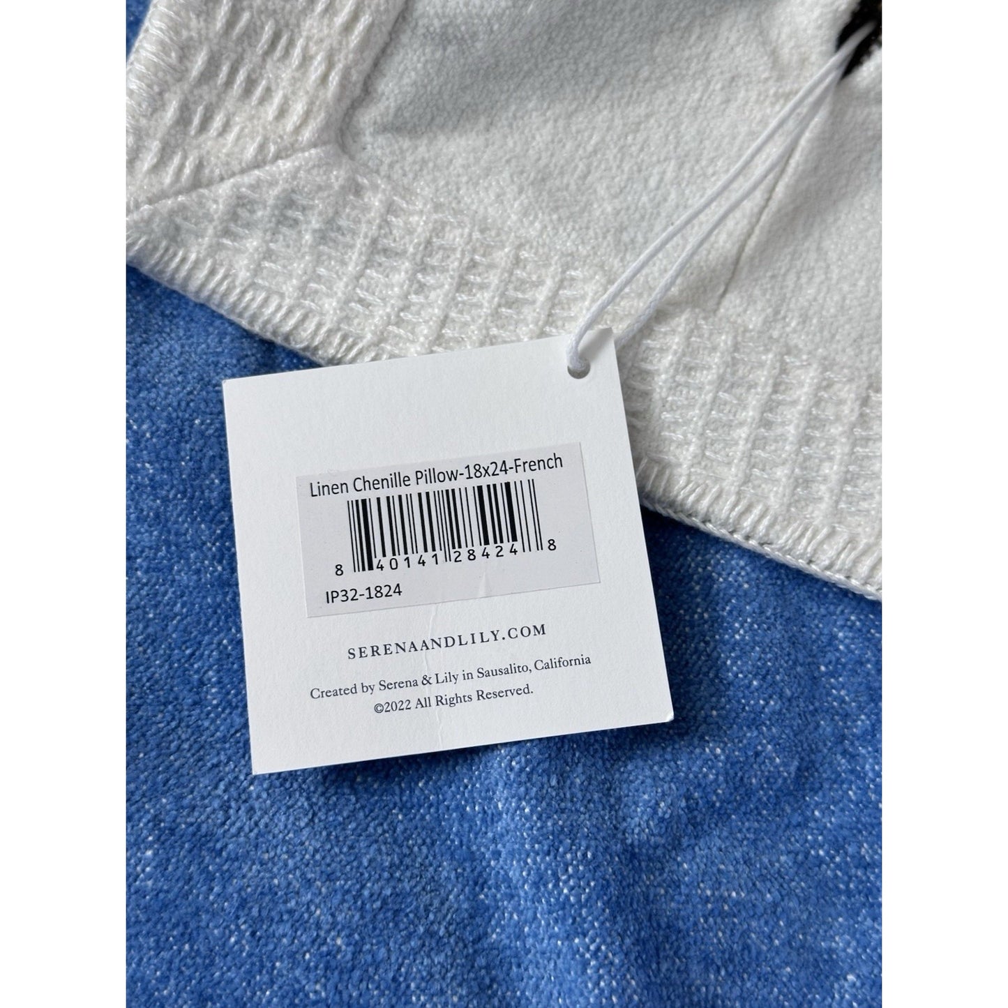 Linen Chenille Pillow Cover (18”x24”)-French Blue - The Home Decor Outlet