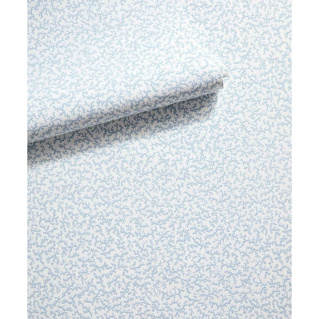 Kimbe Coral Reef Coastal Wallpaper-Sky Blue/White