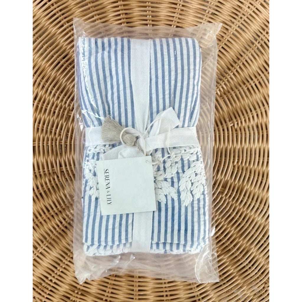Westport Standard Embroidered Pillow Sham-French Blue