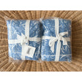 Verona Floral Euro Pillow Shams (Set of 2)-French Blue
