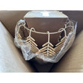 Sanremo Coco Bead Hanging Leaves Pendant-Natural Brown - The Home Decor Outlet