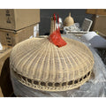 Wyecreek Saucer Rattan Pendant-Natural Brown - The Home Decor Outlet