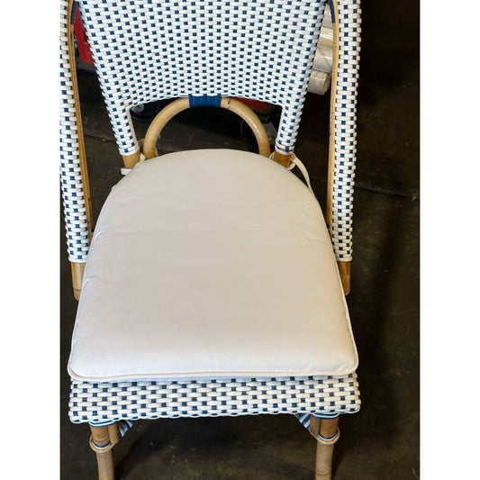 Riviera Dining/Side Chair Cushion-Sunbrella Canvas White