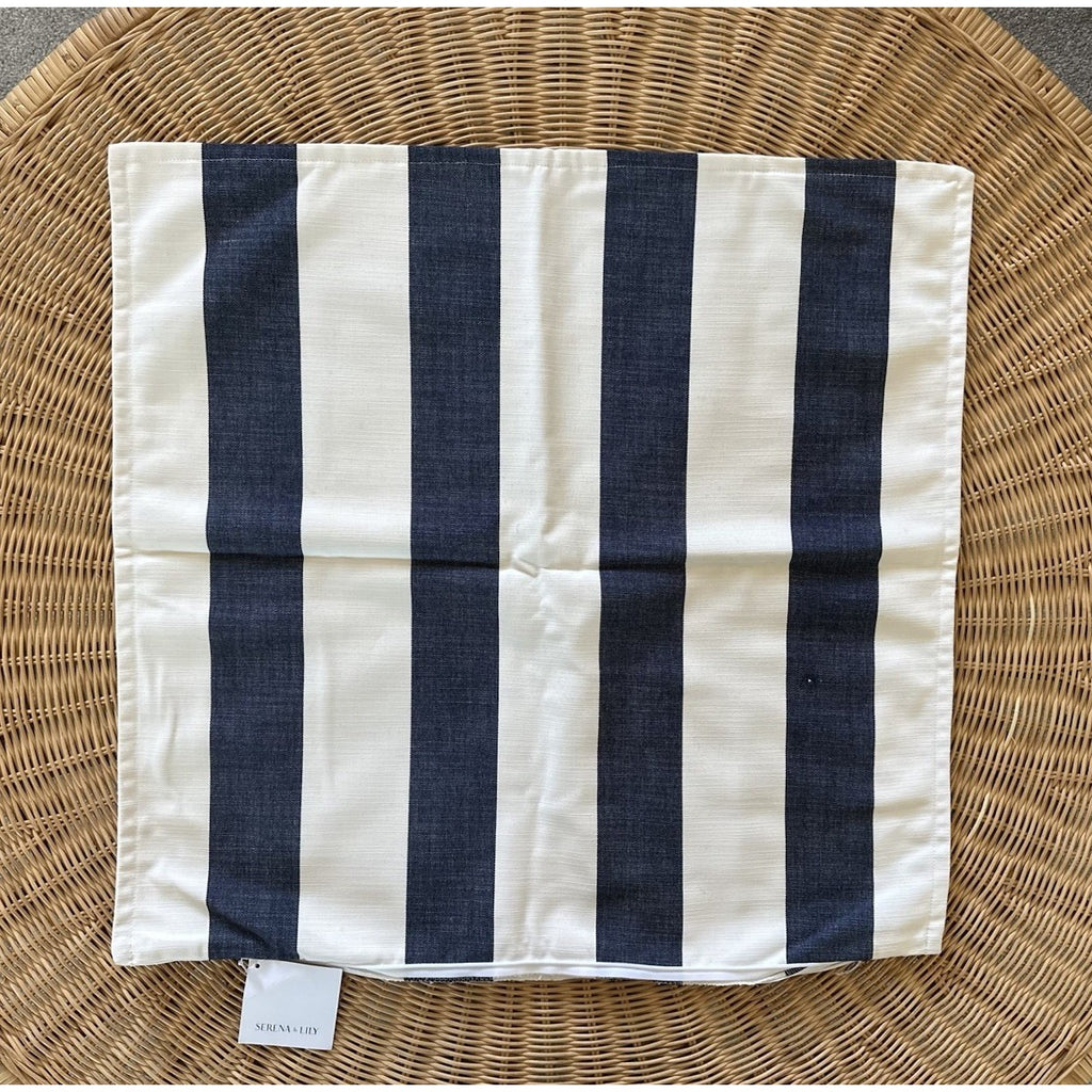 Perennials Awning Stripe Pillow Cover (24” SQ)-Various Colors