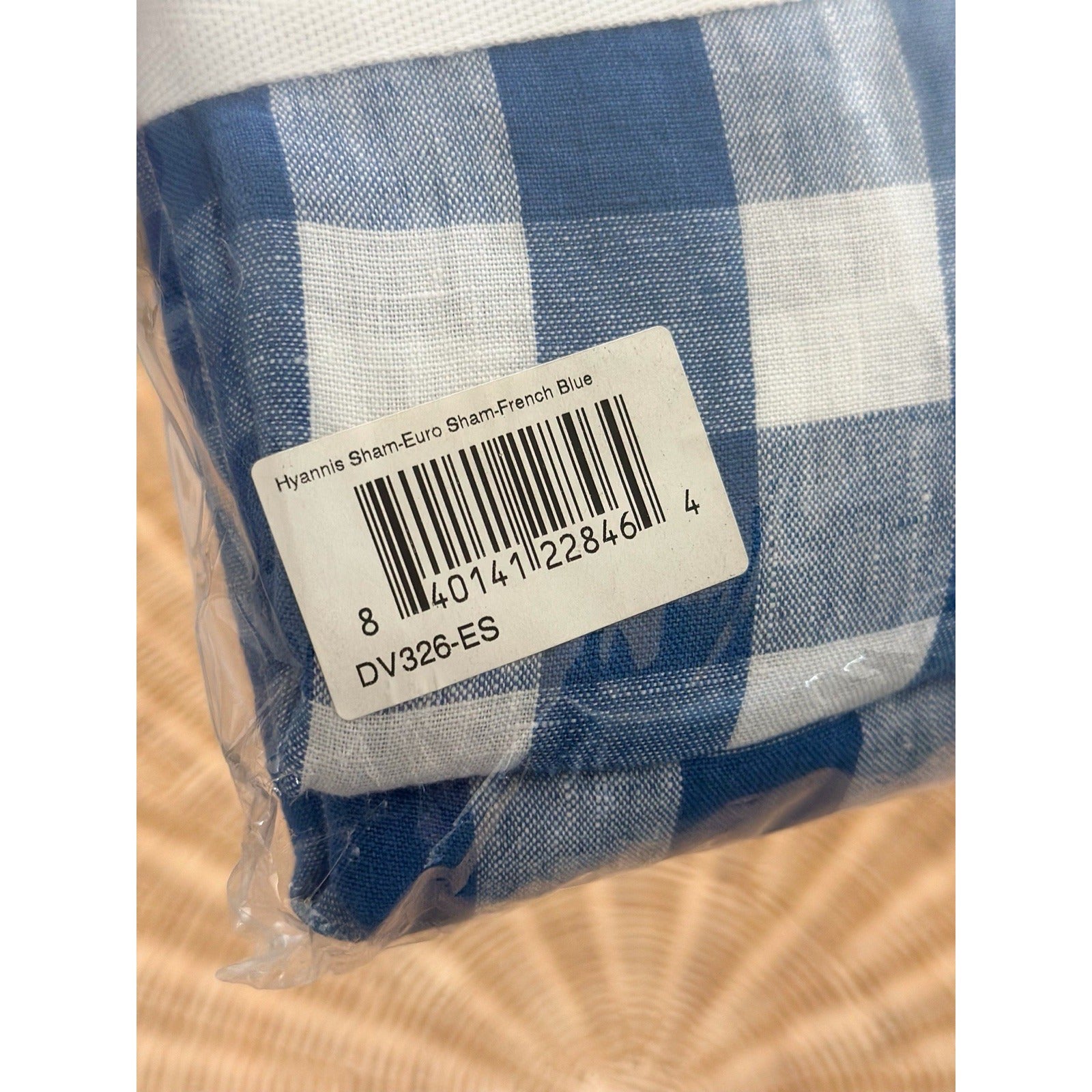Hyannis Linen Euro Pillow Sham-French Blue - The Home Decor Outlet