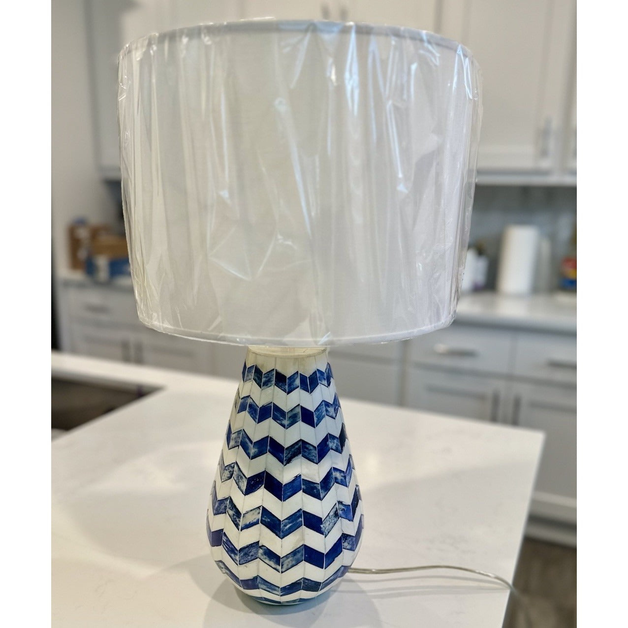 Westerly Bedside Table Lamp-Navy Blue