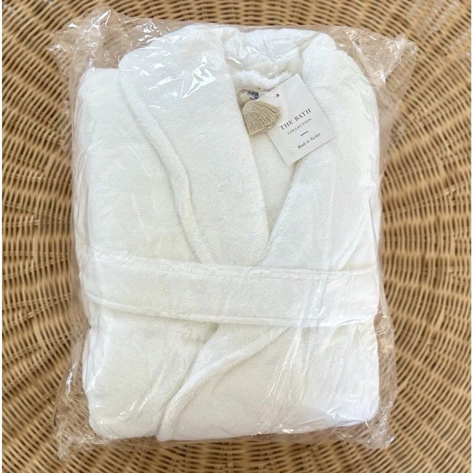 Sonoma Turkish Cotton Bathrobe (Small)-White