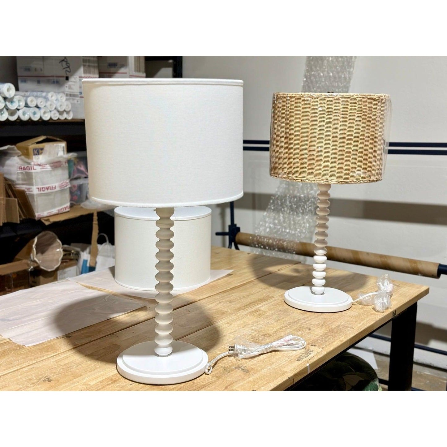 Serena & Lily Springview Table Lamp-White - The Home Decor Outlet