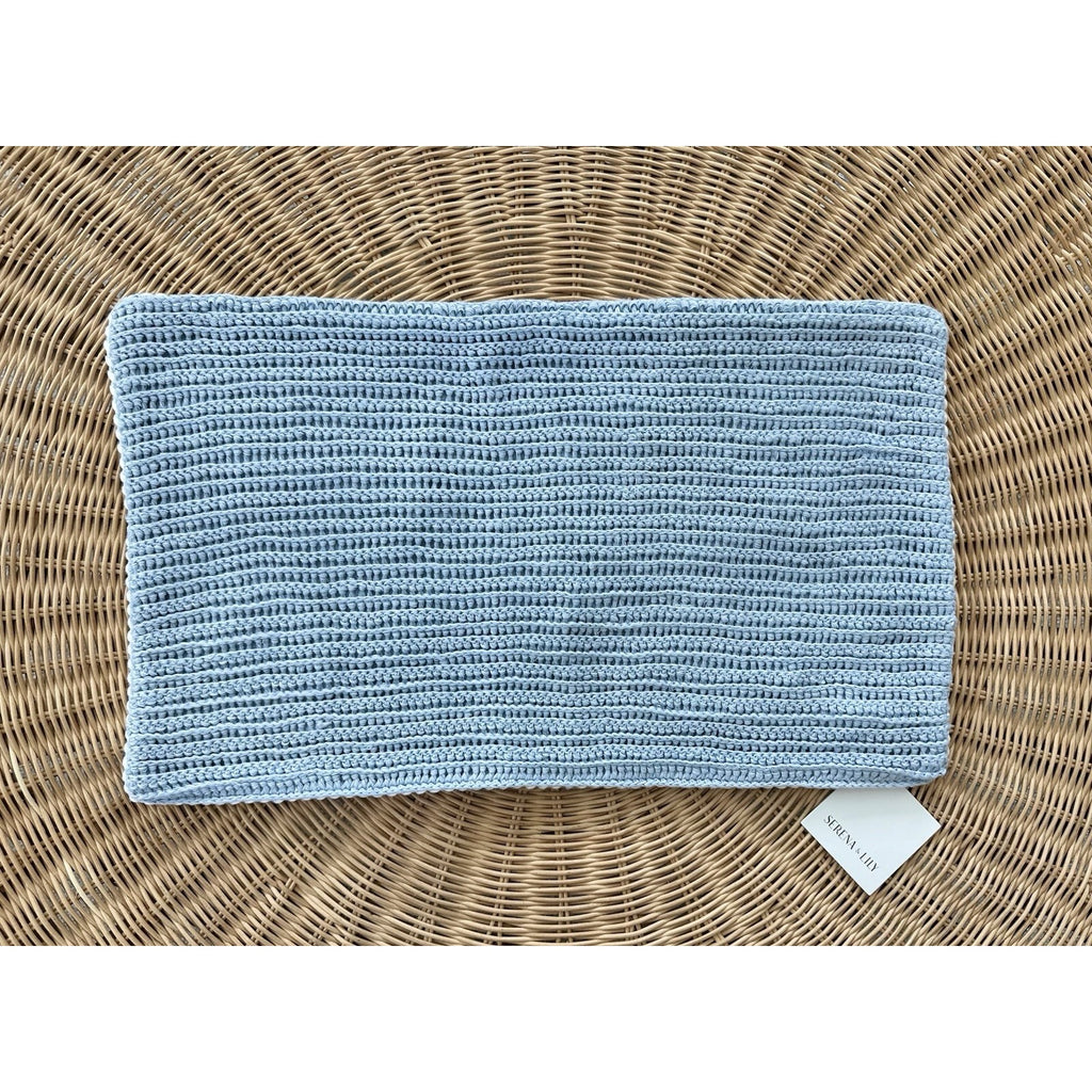 Tidal Pilllow Cover (12”x21”)-Coastal Blue - The Home Decor Outlet