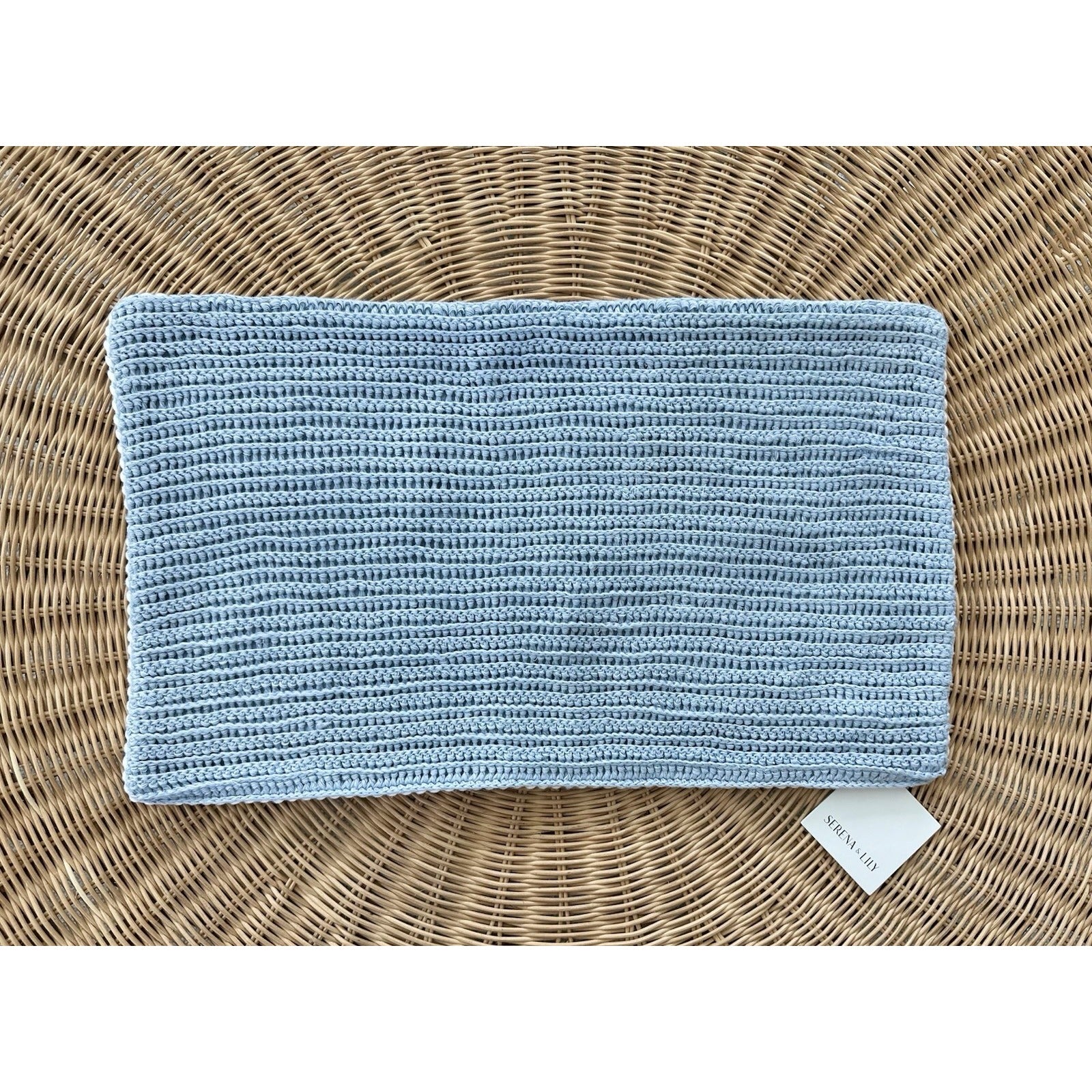 Tidal Pilllow Cover (12”x21”)-Coastal Blue - The Home Decor Outlet