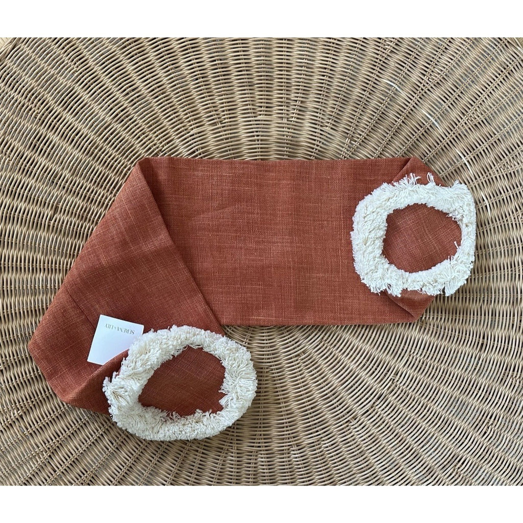 Bowden Bolster Pillow Cover (7”x36”x7”)-Persimmon Orange