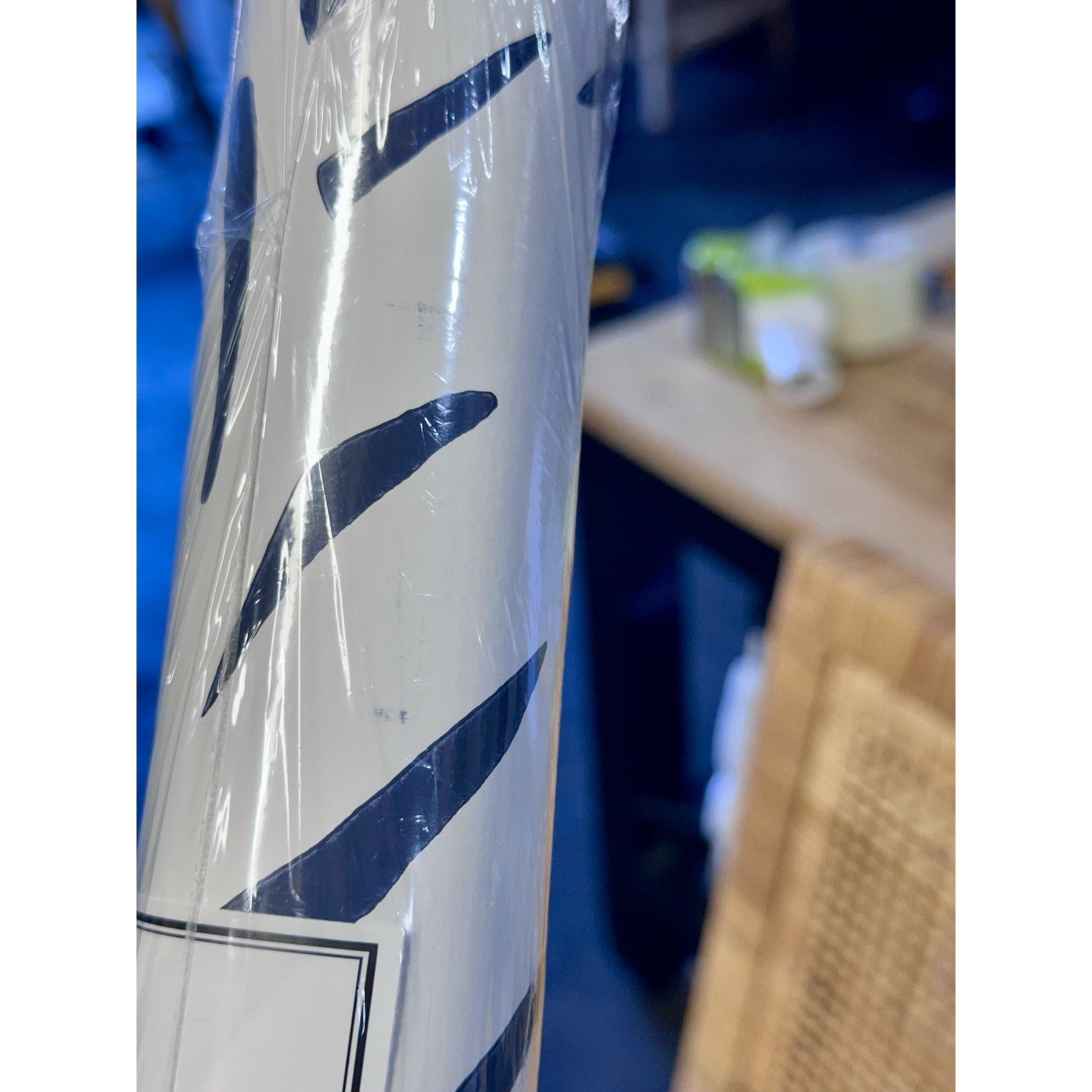 Palm Wallpaper (Unpasted/Traditional)-Navy Blue - The Home Decor Outlet