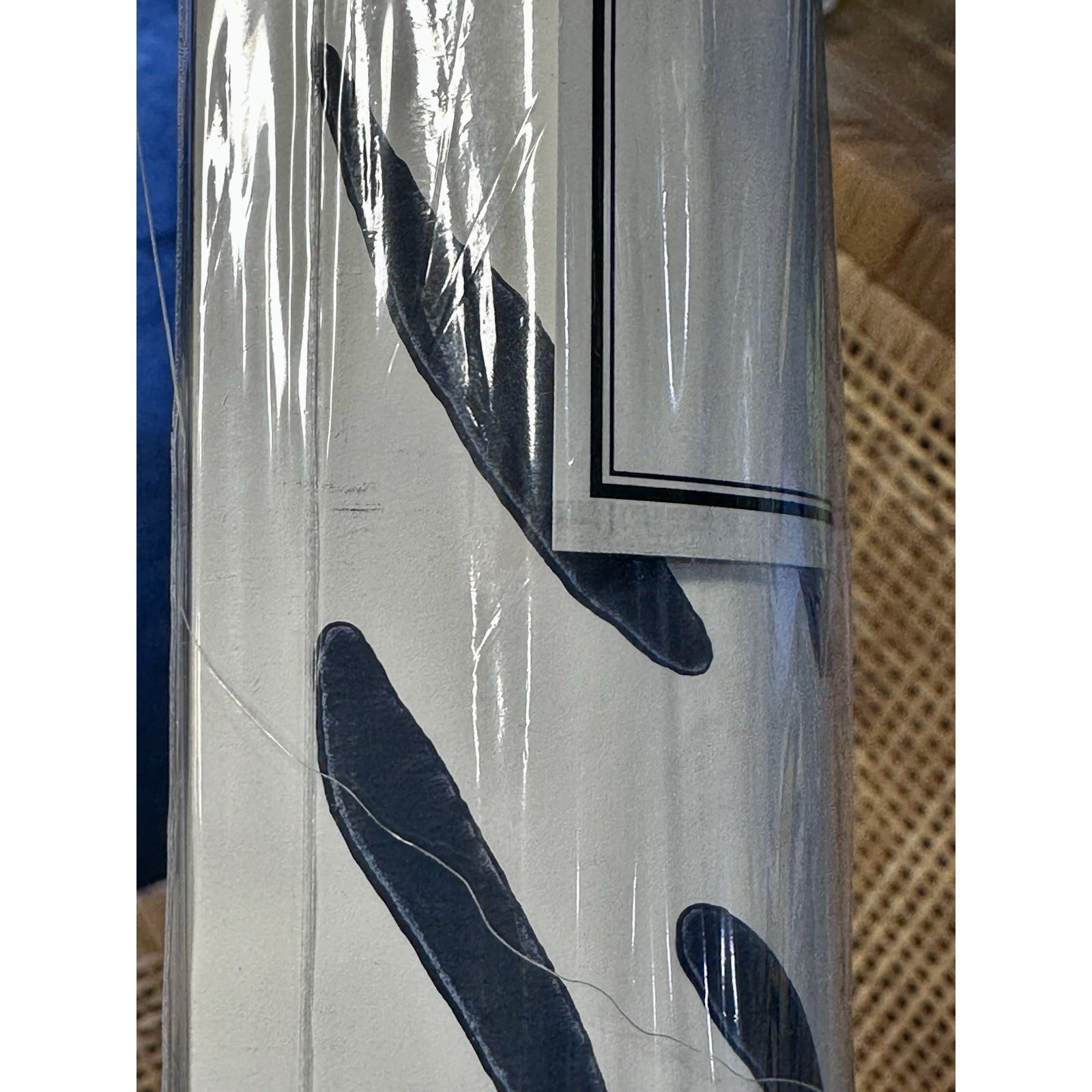 Palm Wallpaper (Unpasted/Traditional)-Navy Blue - The Home Decor Outlet