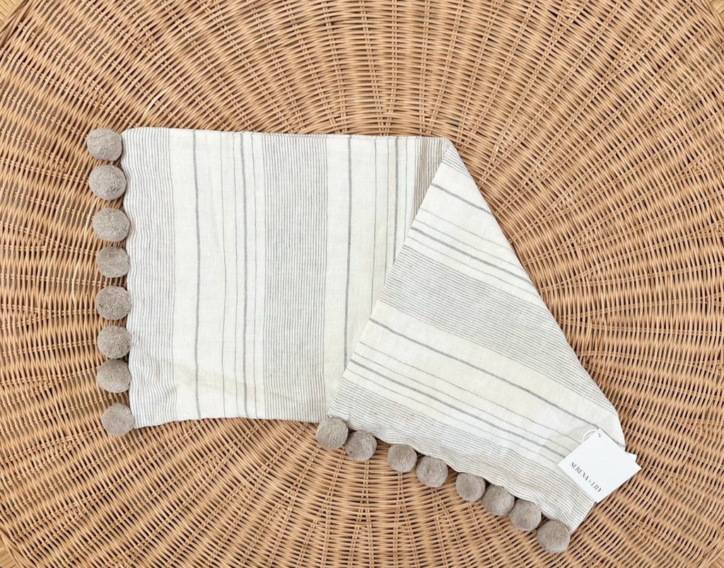 Luca Pillow Cover (14”x30”)-Fog Grey