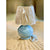 Como Petite Table Lamp (Raffia Wave Shade)-Coastal Blue