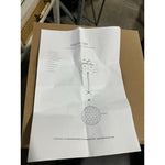 Capiz Honeycomb Small Round Pendant (10.5” DIAM)-Brass Gold