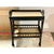 Serena & Lily South Seas Side Cart-Black - The Home Decor Outlet