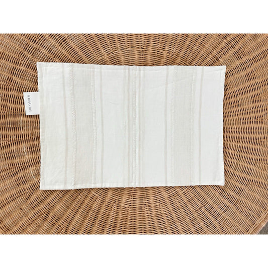 Milos Pillow Cover (14”x22”)-Canvas Beige/White - The Home Decor Outlet